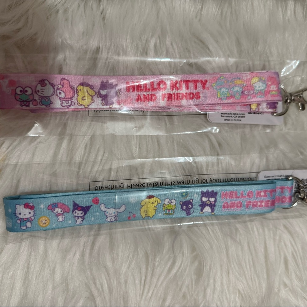 Hello Kitty and Friends Blue & Pink Lanyard Set Round 1 Exclusive